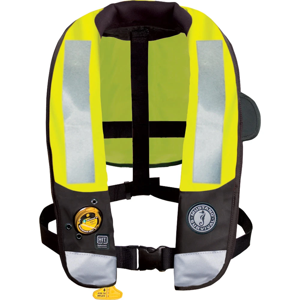Mustang HIT High Visibility Inflatable PFD - Fluorescent Yellow Green 3 Mustang HIT High Visibility Inflatable PFD - Fluorescent Yellow Green