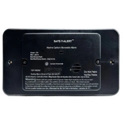 Safe-T-Alert 62 Series Marine Carbon Monoxide - Black - Flush Mount - 12V W/Relay & Trim Ring
