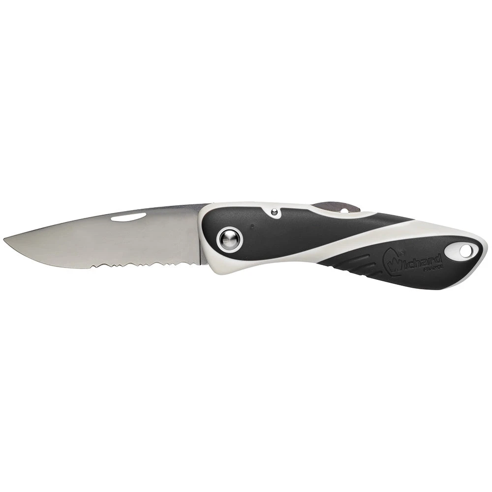 Wichard Aquaterra Knife - Single Serrated Blade - Black 2 Wichard Aquaterra Knife - Single Serrated Blade - Black