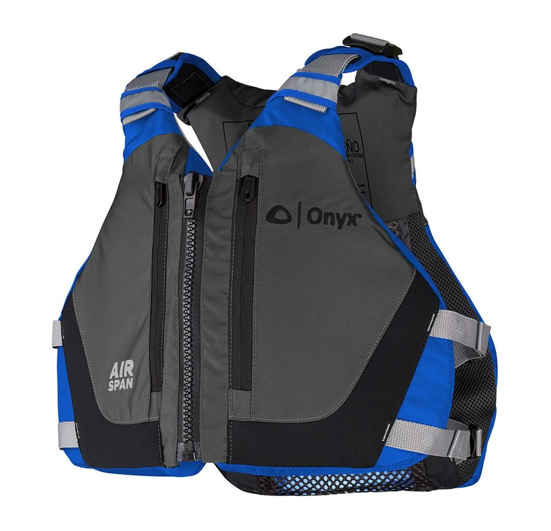 Onyx Airspan Breeze Life Jacket - XS/SM - Blue 3 Onyx Airspan Breeze Life Jacket - XS/SM - Blue