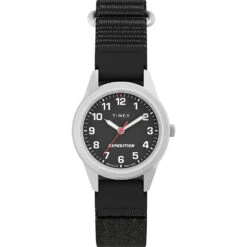 Timex Expedition&reg; Field Mini Watch - Black Dial & FastWrap Strap