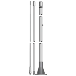 AC Antennas KUM803DM - 3 Section 1200W Antenna For Deck Mounting