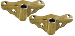 Perko 0833DP0PLB Rowlock Socket Bronze Edge Mount, Pr.
