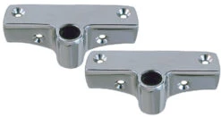 Perko 1186DP0CHR Side Mount Rowlock Sockets, Pr.