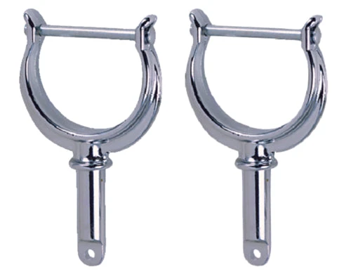 Perko 1227DP0CHR N.River Rowlock Horns Chrome, Chrome Plated Zinc, Pr. 2 Perko 1227DP0CHR N.River Rowlock Horns Chrome, Chrome Plated Zinc, Pr.