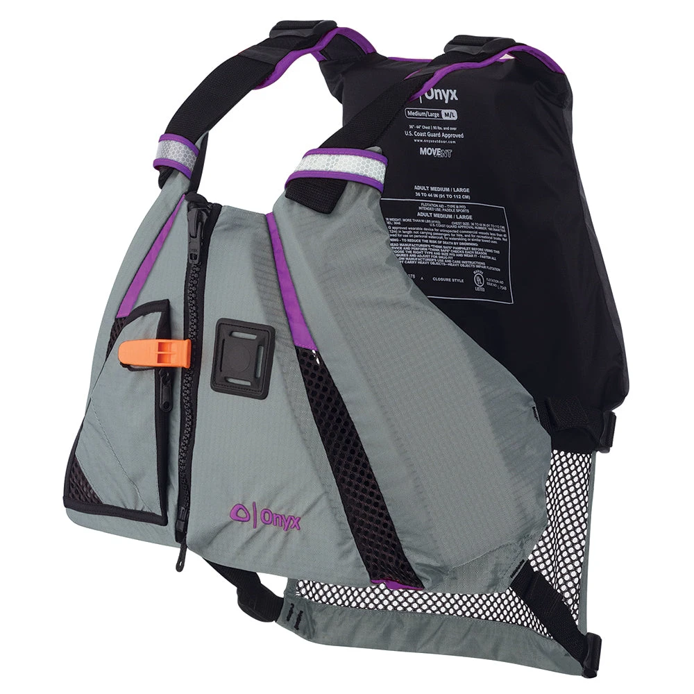 Onyx MoveVent Dynamic Paddle Sports Vest - Purple/Grey - XS/Small 3 Onyx MoveVent Dynamic Paddle Sports Vest - Purple/Grey - XS/Small
