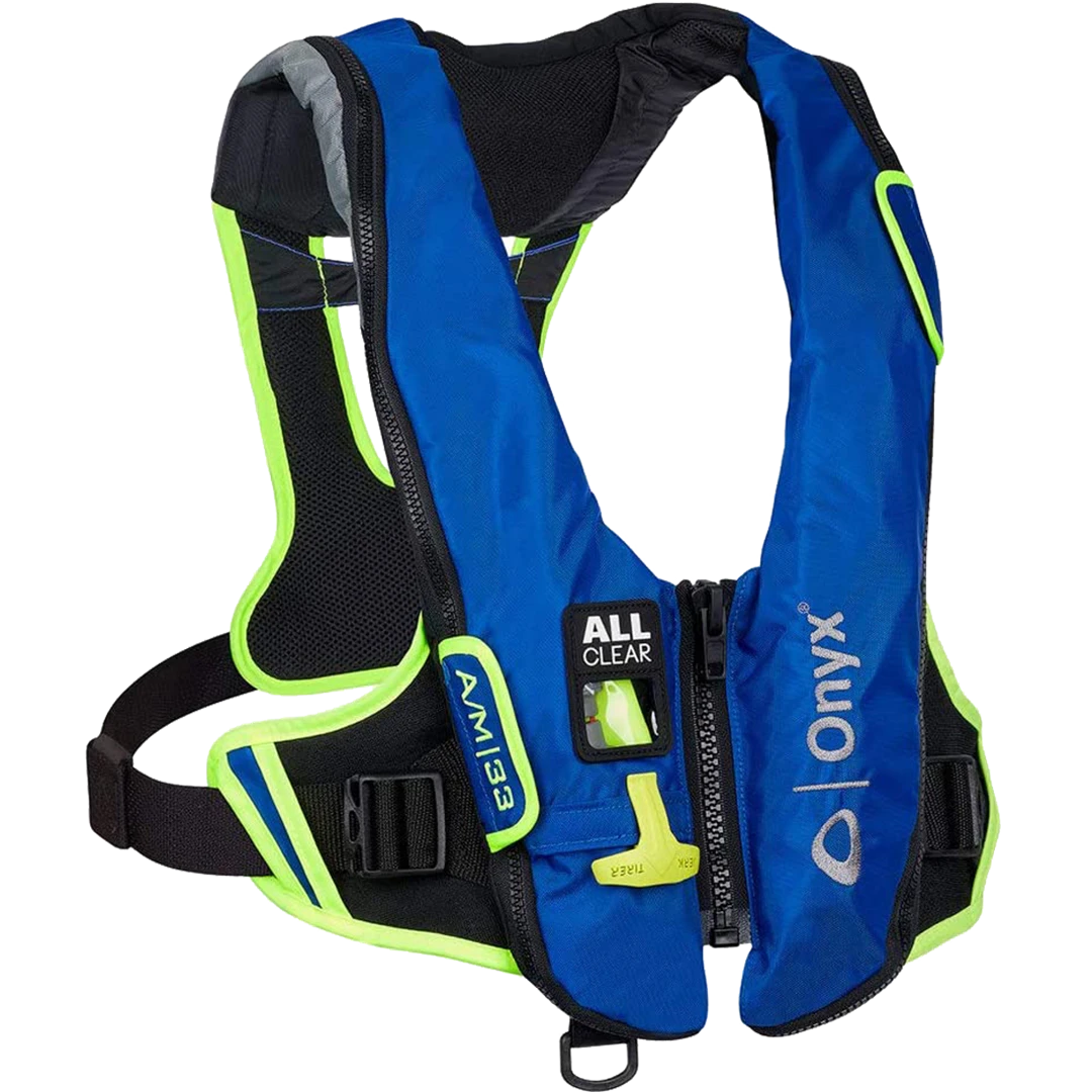 Onyx Impulse A/M-33 All Clear® Auto/Manual Inflatable Life Jacket - Blue 3 Onyx Impulse A/M-33 All Clear® Auto/Manual Inflatable Life Jacket - Blue