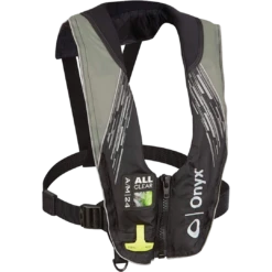 Onyx A/M-24 Series All Clear Automatic/Manual Inflatable Life Jacket - Grey - Adult