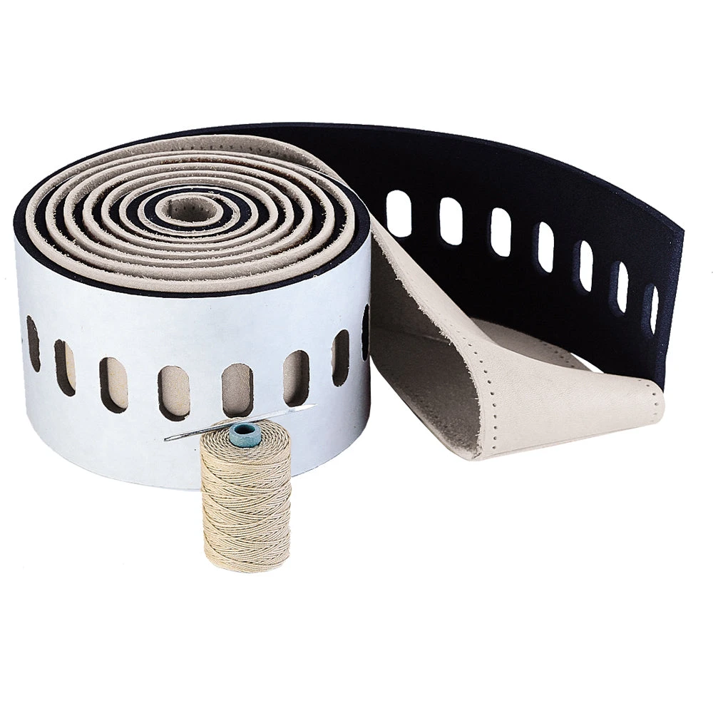 Edson "Comfort Grip" Leather Wheel Cover Kit - 32"-40" F/1" (D-Shaped) Rim - Gray 3 Edson "Comfort Grip" Leather Wheel Cover Kit - 32"-40" F/1" (D-Shaped) Rim - Gray