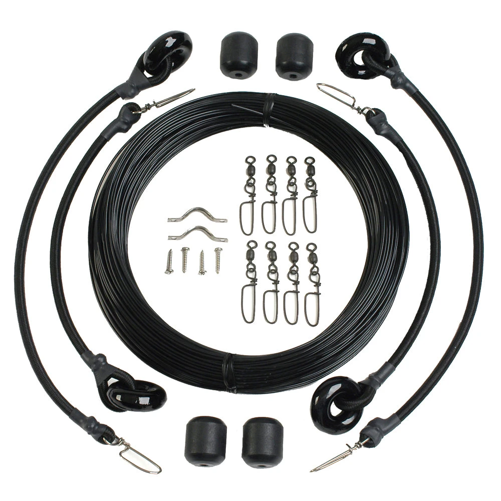 Lee's Deluxe Rigging Kit - Double Rig Up To 37ft. - Black Mono 3 Lee's Deluxe Rigging Kit - Double Rig Up To 37ft. - Black Mono