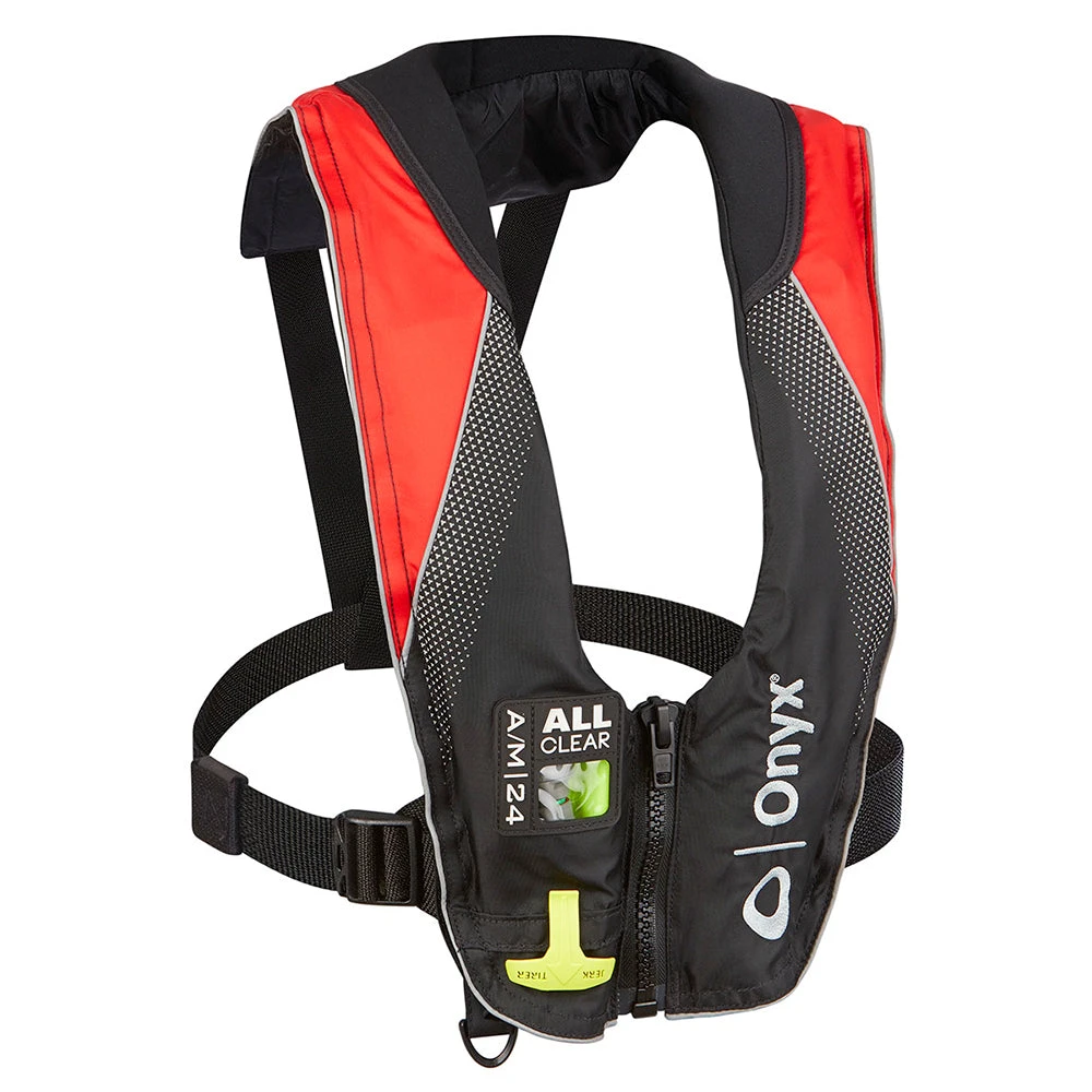Onyx A/M-24 Series All Clear Automatic/Manual Inflatable Life Jacket - Black/Red - Adult 3 Onyx A/M-24 Series All Clear Automatic/Manual Inflatable Life Jacket - Black/Red - Adult