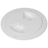 Sea-Dog Quarter-Turn Smooth Deck Plate W/Internal Collar - White - 4" -NVN Marine Shop sea dog quarter turn 1
