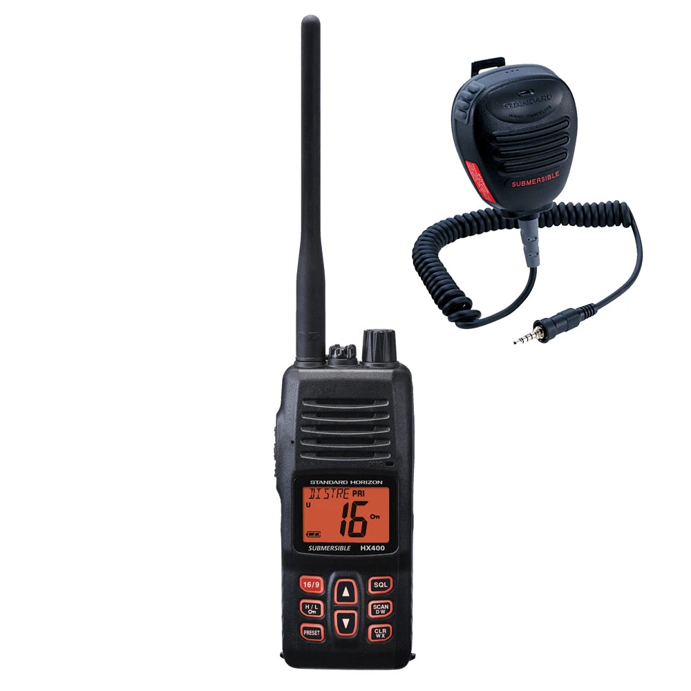 Standard Horizon HX400 VHF W/FREE CMP460 Microphone 3 Standard Horizon HX400 VHF W/FREE CMP460 Microphone