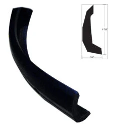TACO Semi-Rigid Rub Rail Kit - Black W/No Insert - 30'