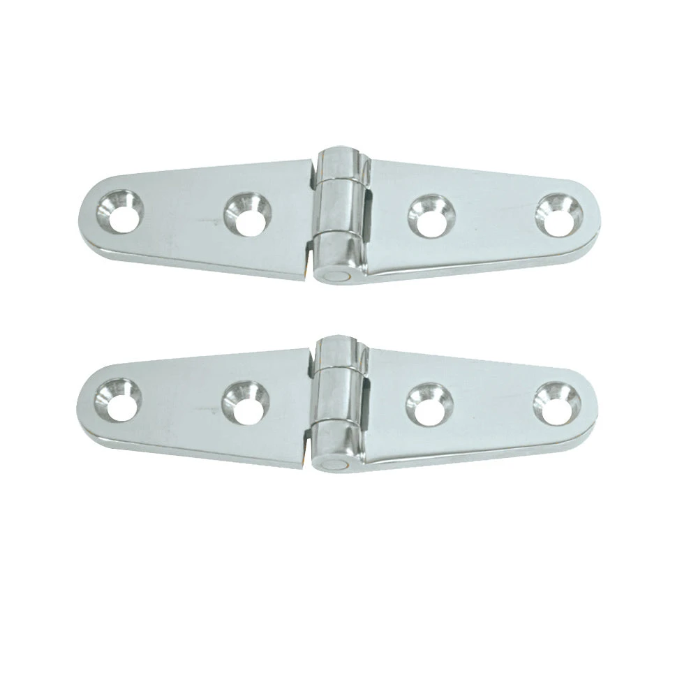Whitecap Strap Hinge - CP/Brass - 4" X 1" - Pair 3 Whitecap Strap Hinge - CP/Brass - 4" X 1" - Pair