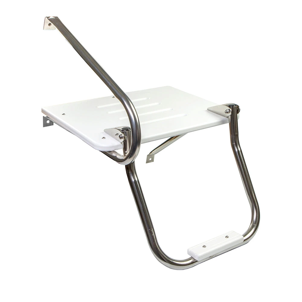 Whitecap White Poly Swim Platform W/Ladder F/Outboard Motors 3 Whitecap White Poly Swim Platform W/Ladder F/Outboard Motors